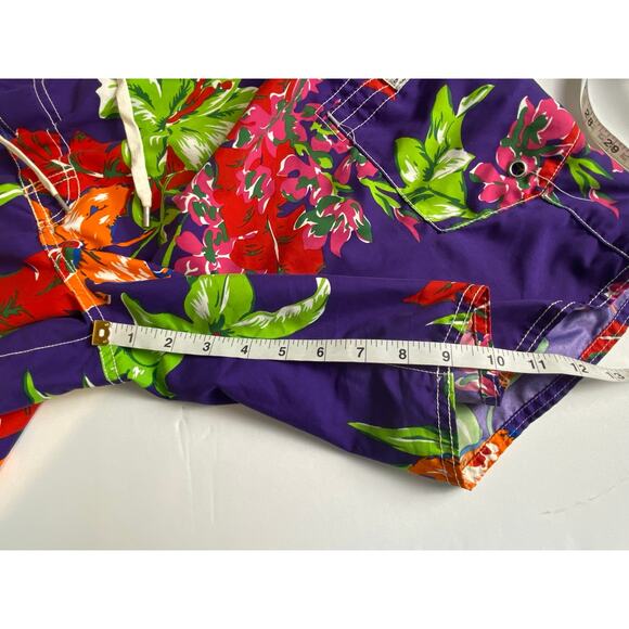 Polo Ralph Lauren Purple Floral Swim Board Shorts 9" Inseam Men's Size 38 - Picture 8 of 10